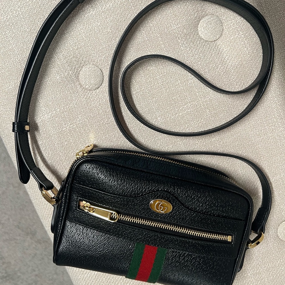 Gucci Black Ophidia mini leather crossbody